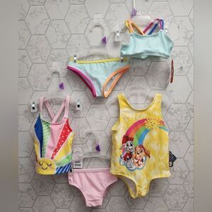 Lot of three (3) Baby Girls Summer Swimsuits, Size 12 months, New